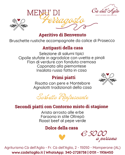 🌞 FERRAGOSTO in Collina 🌞