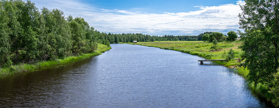 Skandinavien Strecke von Hiidenniemi nach Vaala in Finnland