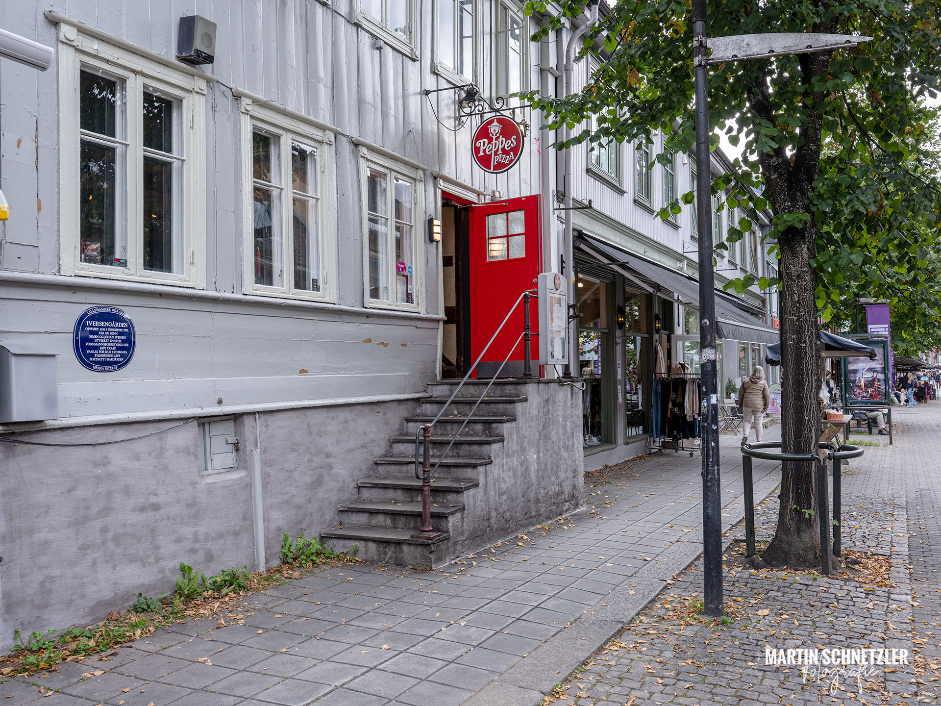 Bilder von dem Zentrum Lillehammer in Norwegen