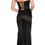 Thumbnail: Dave & Johnny Satin & Beaded Long Formal Dress & Prom Dress