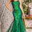 Thumbnail: Glitter Beaded Deep Green Corset Bodice Long Formal Dress & Prom Dress 