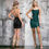 Thumbnail: Emerald Green Sequin Strappy Lace Up Back Short Formal Dress & Homecoming Dress