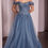 Thumbnail: Off The Shoulder A-Line Long Formal Dress & Prom Dress 