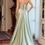 Thumbnail: Hot Stone Satin With Embellished Bodice Long Formal Dress & Prom Dress