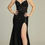 Thumbnail: Satin Corset Bodice Long Formal Dress & Prom Dress