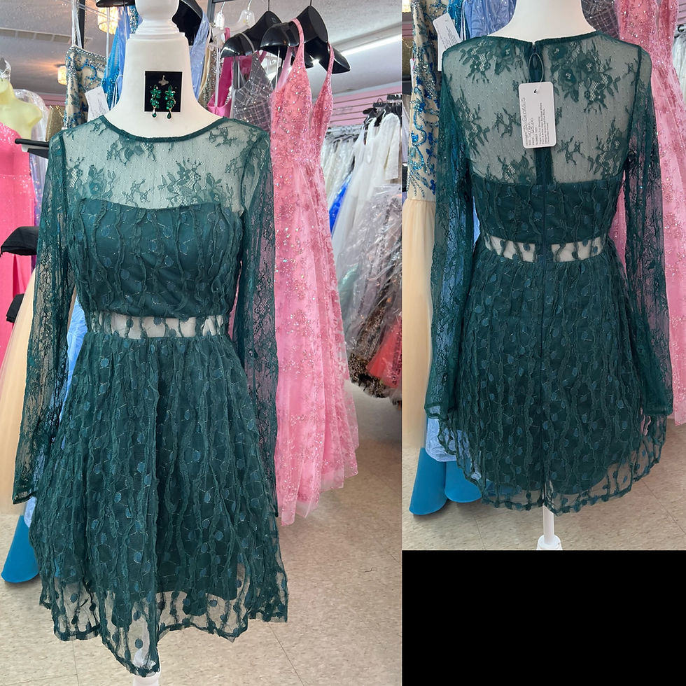 Emerald Green Short Formal/Semi Formal Dress & Homecoming Dress