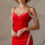 Thumbnail: Velvet & Beaded Short Formal Dress & Homecoming Dress 