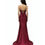 Thumbnail: Satin Corset Bodice Long Formal Dress & Prom Dress