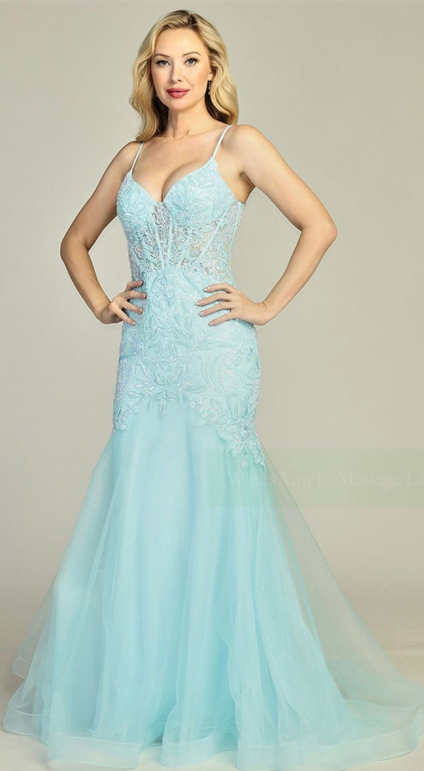 Lace & Tulle Corset Bodice Mermaid Long Formal Dress & Prom Dress