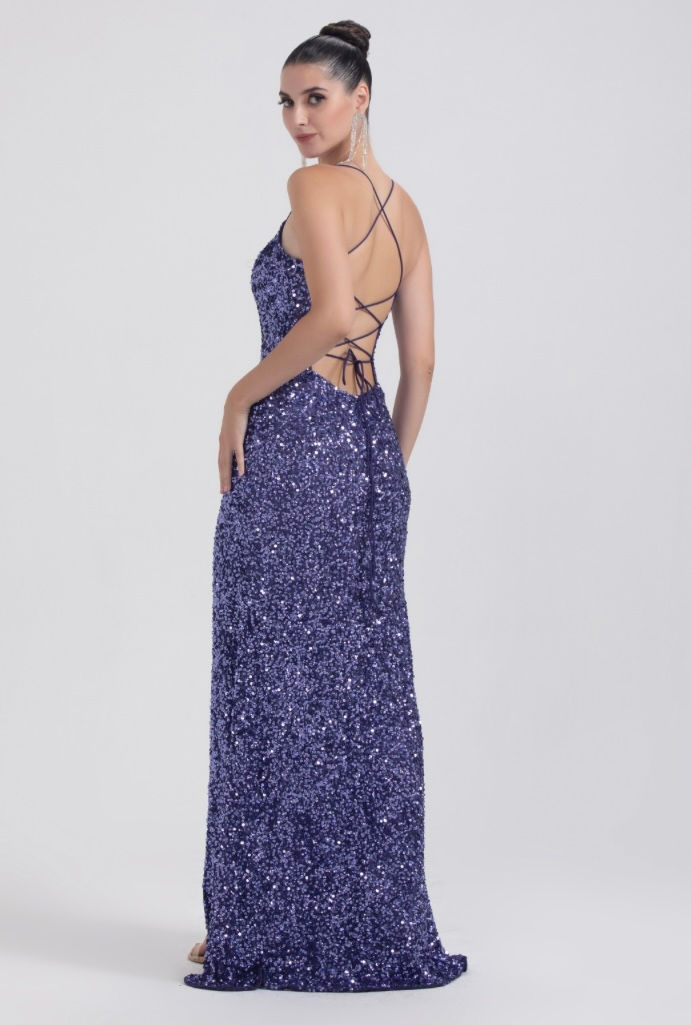 Thumbnail: Handcrafted Beaded Long Formal Dress & Prom Dress 