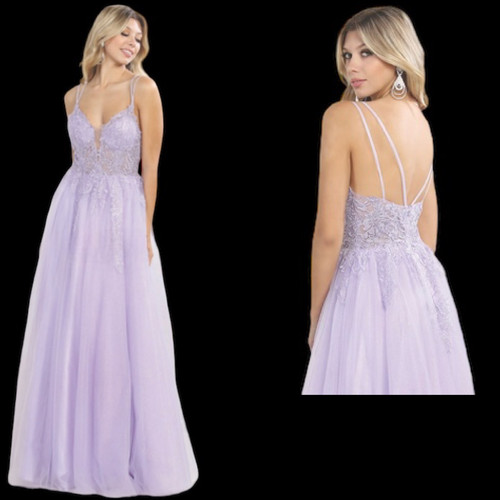 Bow Scoop Mini Bridal Ball Gown Prom Dress in Lilac main image 0