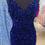 Thumbnail: Royal Blue Sequin Short Formal Dress & Homecoming Dress