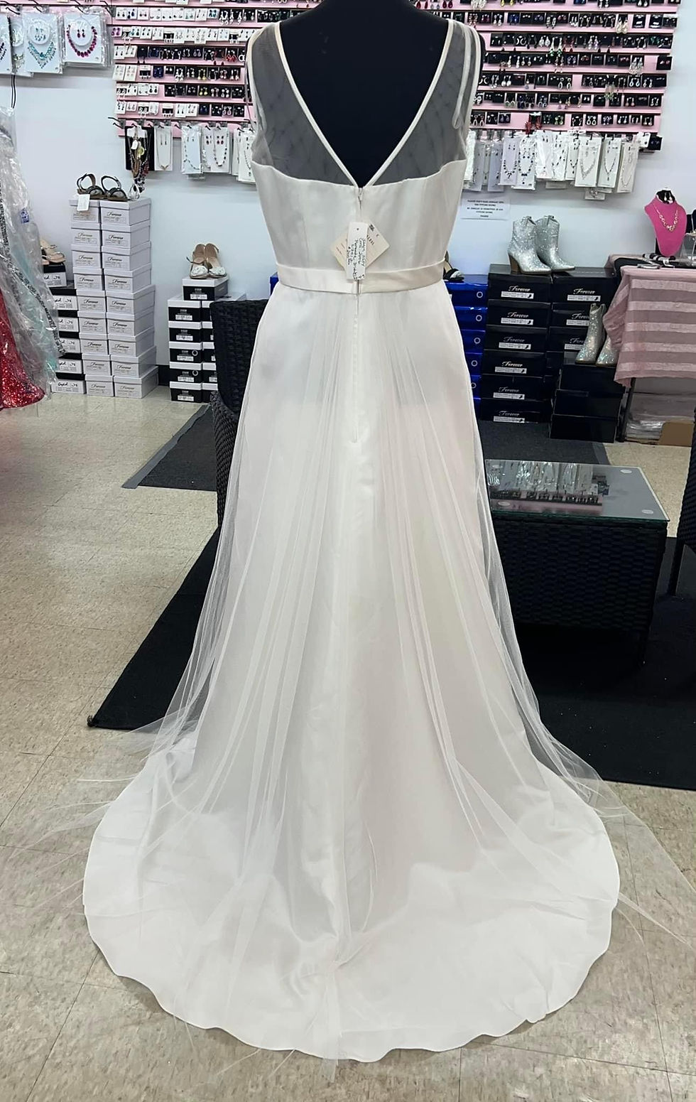 Thumbnail: New With Tags White Size 12 Wedding Gown