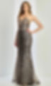 Strapless Fitted Sequin Embellished Long Formal Dress & Prom Dress