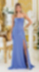 Sparkly Satin Corset Back Long Formal Dress & Prom Dress