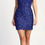 Thumbnail: Sequin One Shoulder Stappy Back Short Formal Dress & Homecoming Dress