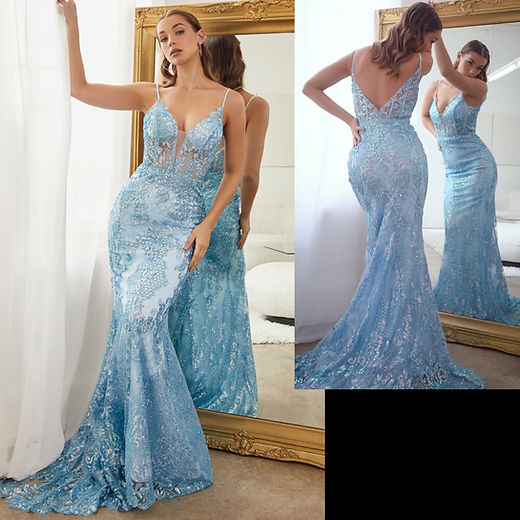 green emerald velvet dress Jovani D5080 Size 0, 12 Blue Long Fitted Sequin Prom Dress Crystal Corset V Neck Pageant Gown Strapless, 0 / Blue