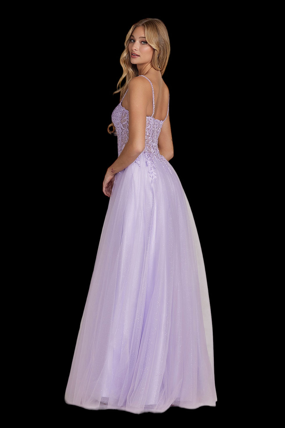 Thumbnail: Lilac Corset Bodice Ball Gown 