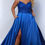Thumbnail: Tease Prom Light Satin With Pockets Long Formal Dress & Prom Dress