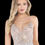 Thumbnail: Mauve Colored Semi-Sheer Bodice Long Formal Dress & Prom Dress
