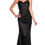 Thumbnail: Dave & Johnny Satin & Beaded Long Formal Dress & Prom Dress