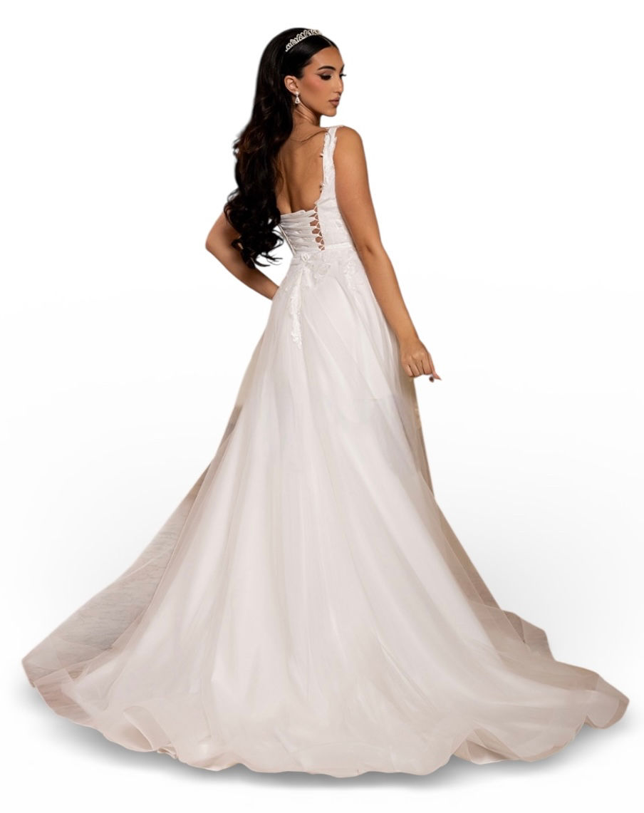 Thumbnail: New With Tags A Line Appliqués & Corset Bodice Wedding Gown & Wedding Dress