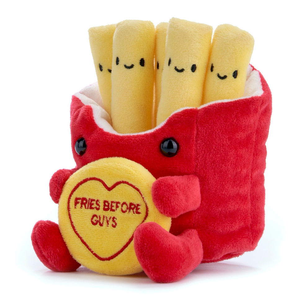 Thumbnail: FRIES BEFORE GUYS SWIZZELS LOVE HEART SOFT TOY