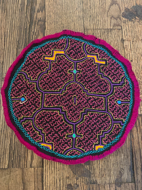 Round Shipibo Tapestry
