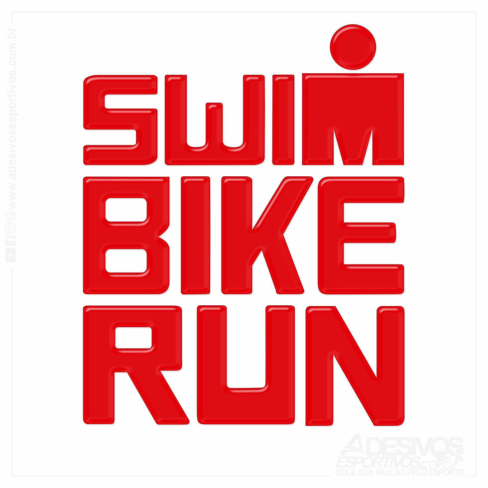 Miniatura: Adesivo Emblema IRONMAN IM Triathlon Nada Pedala Corre Shim Bike Run Resinado3D