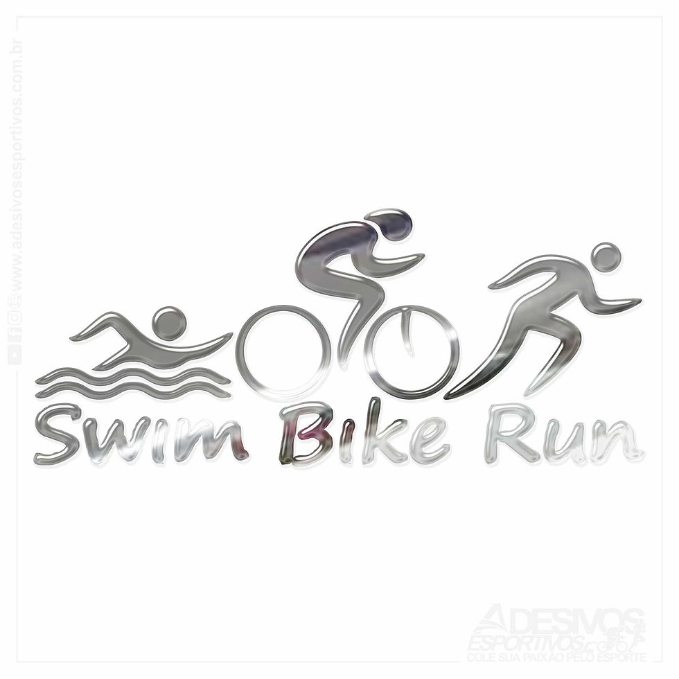 Miniatura: Adesivo Emblema Triathlon IRONMAN Estilizado Masculino IM Em Alto Relevo Resinado3D