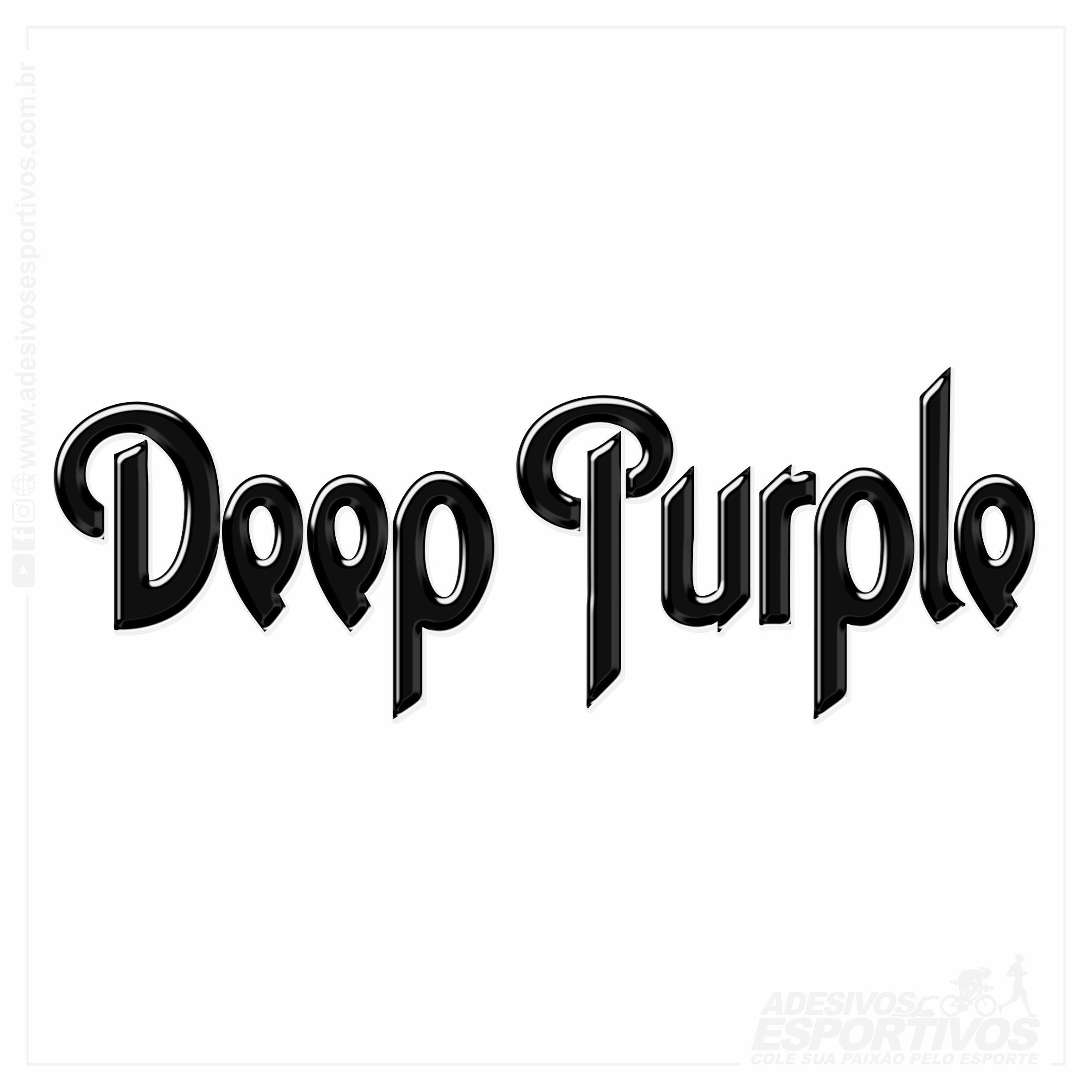 Adesivo Emblema Banda Deep Purple Heavy Metal Em Alto Relevo Resinado3d