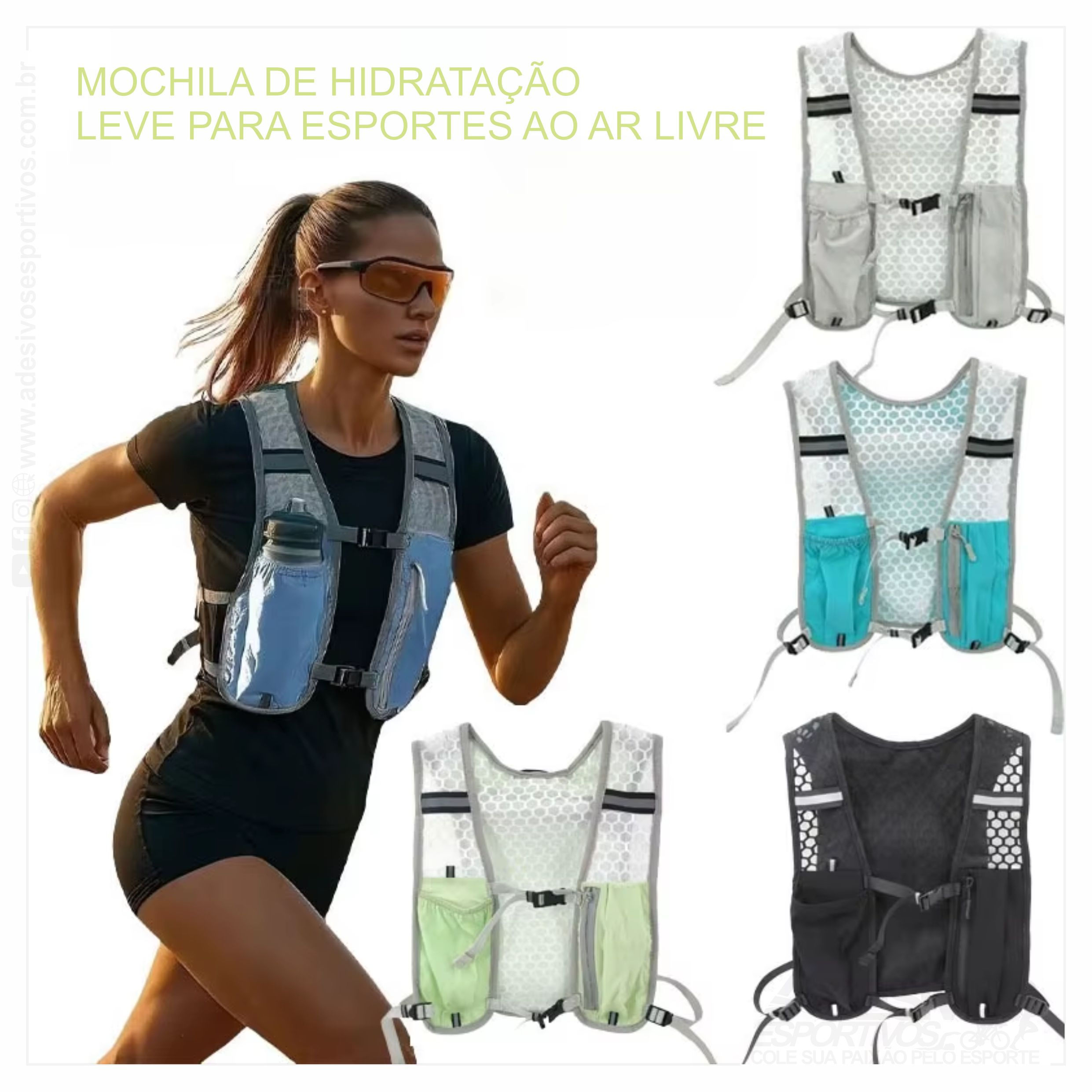 Colete Mochila Leve de Hidratação Trail Corrida Trilhas Bike Run Runner