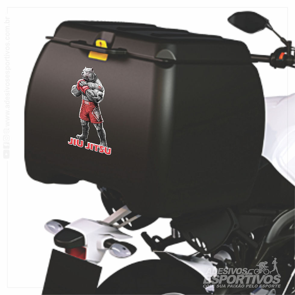Miniatura: Adesivo Brazilian Jiu-Jitsu Pitbull MMA Dojo Bjj Carro Moto Auto Relevo Resinado3D