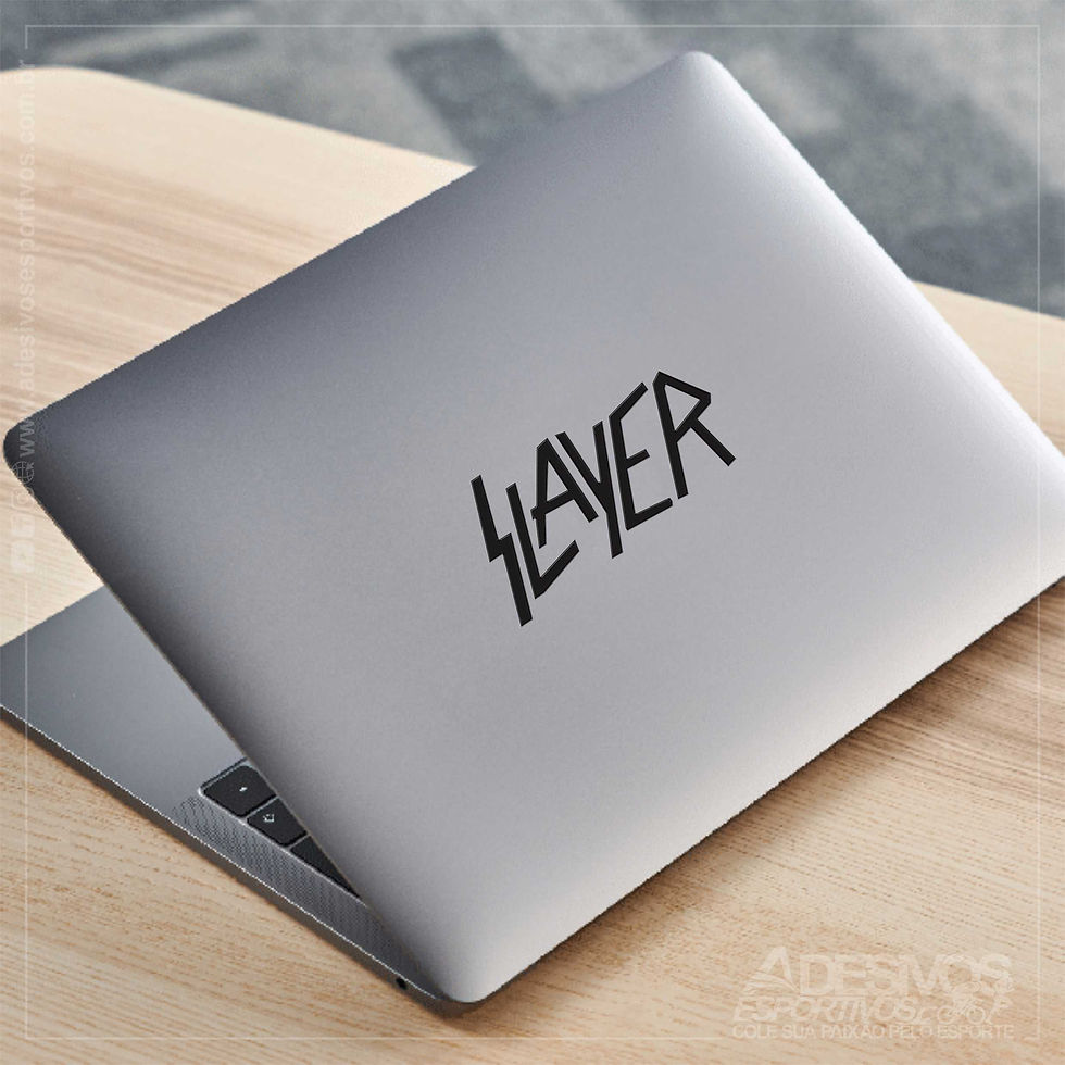 Miniatura: Adesivo Emblema Logo Banda Slayer Heavy Metal Resinado3D em Moto Alto Relevo Carro Notebook
