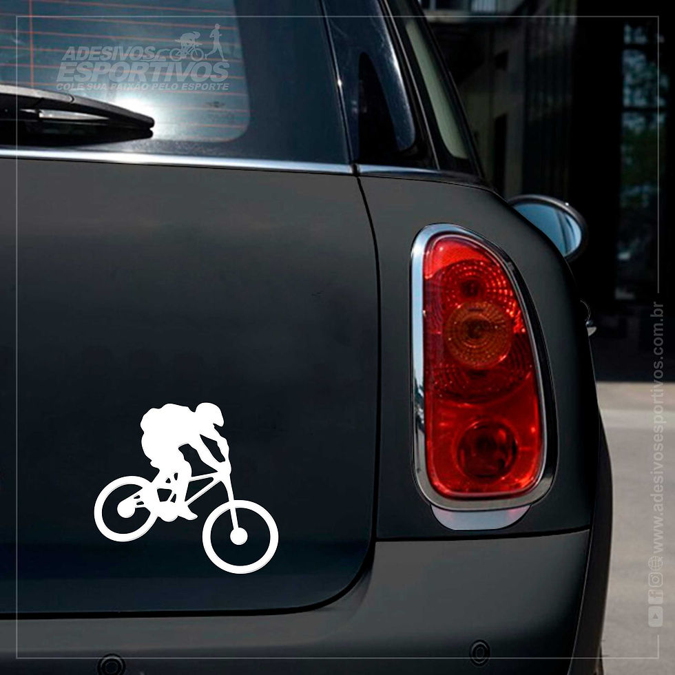 Miniatura: Adesivo Emblema Bike MTB Downhill Resinado 3d