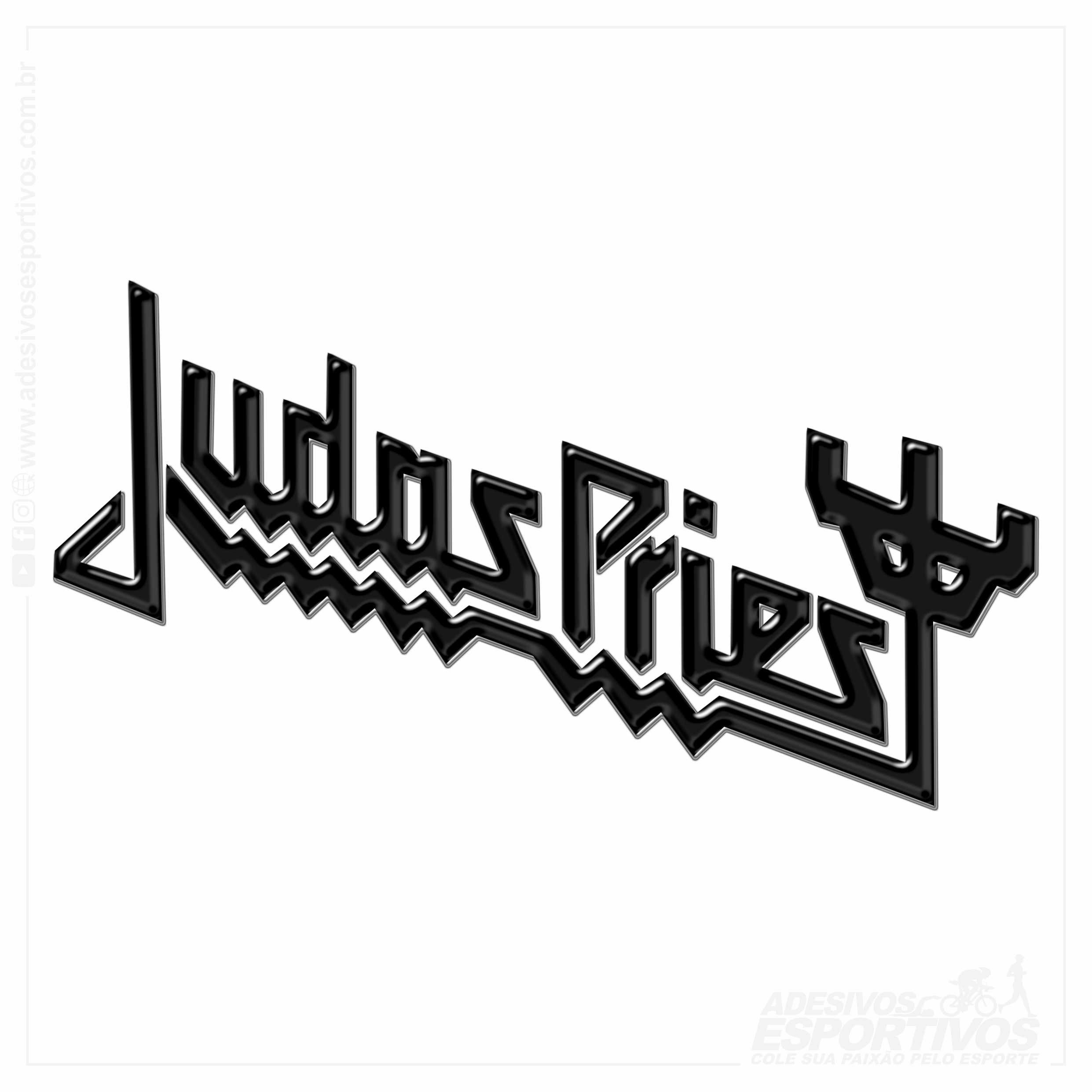 Adesivo Emblema Judas Priest Resinado 3D