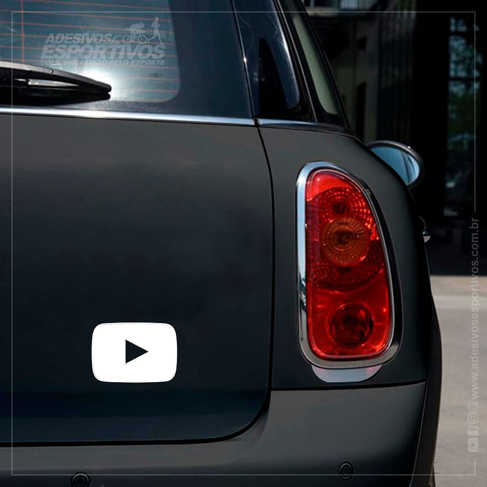 Miniatura: Adesivo Emblema Logo Canal Youtube Resinado3D