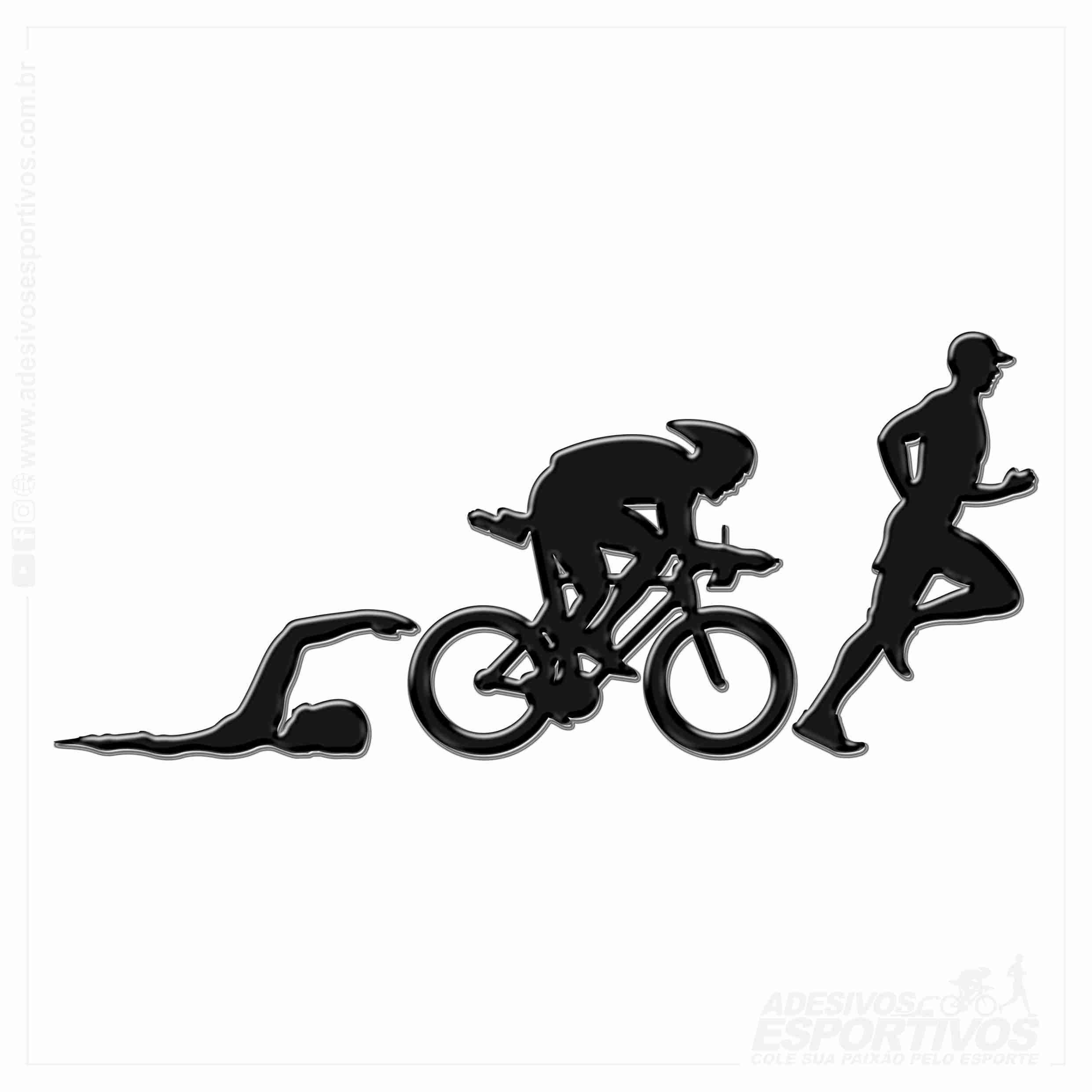 Adesivo Emblema Triathlon IRONMAN Masculino IM Em Alto Relevo Resinado3D