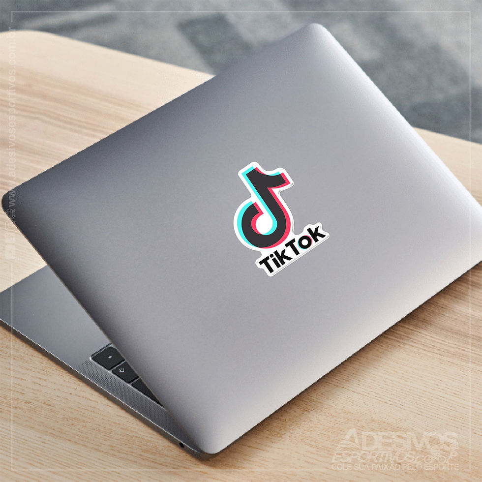 Miniatura: Adesivo Emblema Aplicativo De Mídia Logo Tiktok Resinado3d