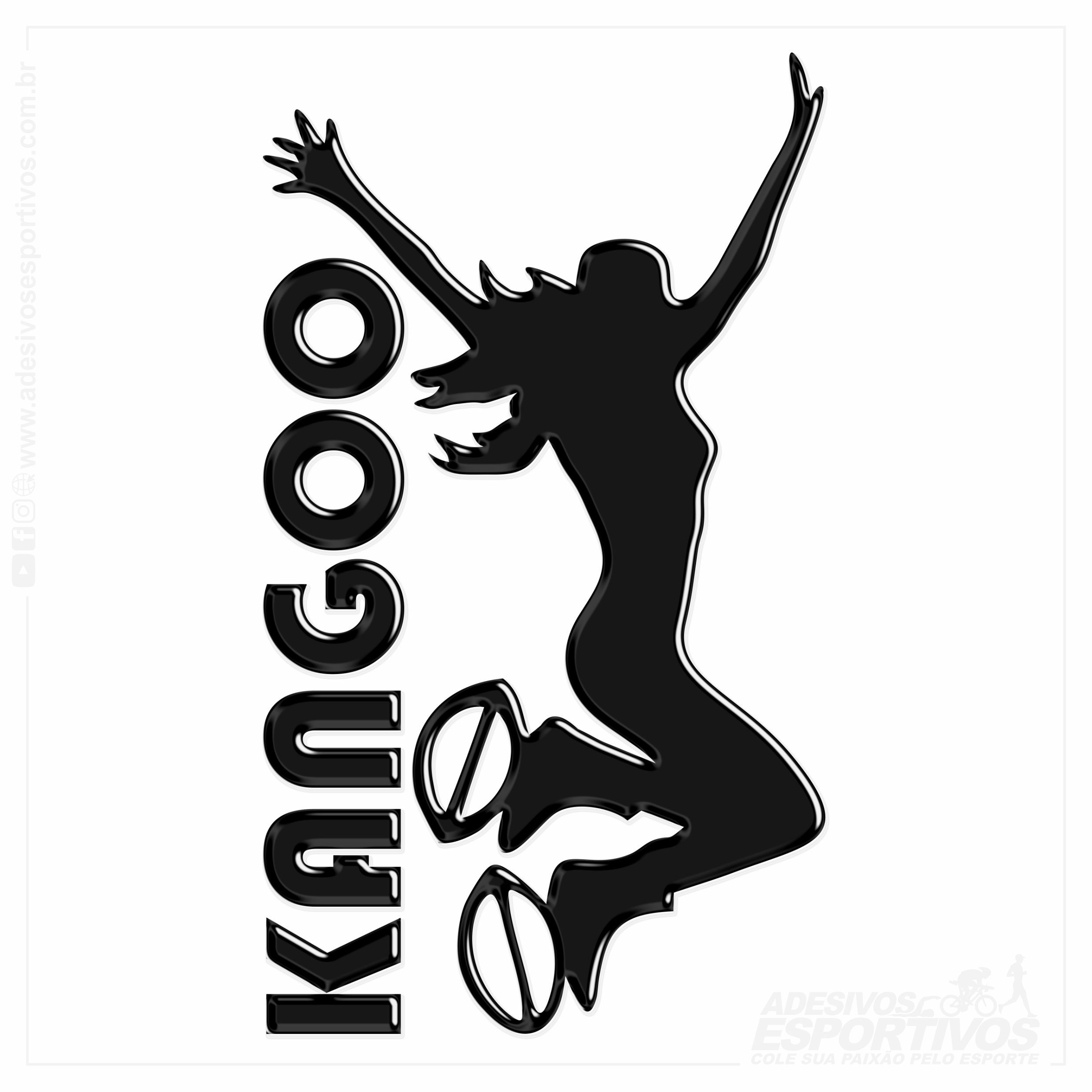 Adesivo Kangoo Jumps Resinado3D
