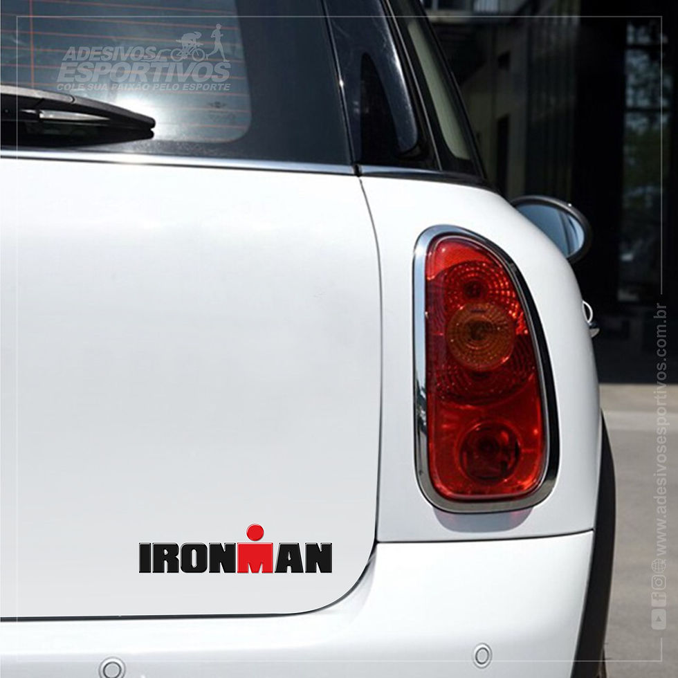 Adesivo Emblema IRONMAN Triathlon IM Resinado 3D