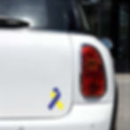 Adesivo Emblema Laço Identificação Síndrome De Down Alto Relevo Resinado3D