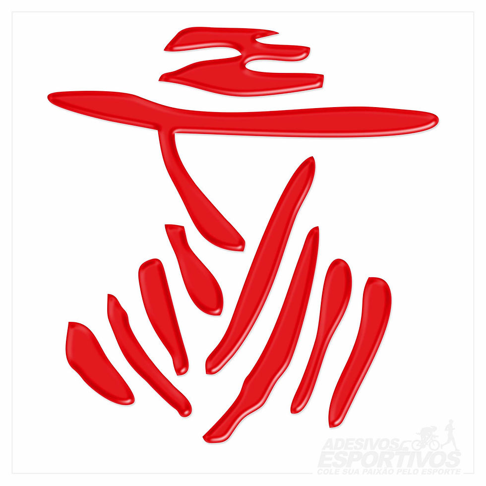 Miniatura: Adesivo Emblema Dakar América Do Sul Resinado 3D