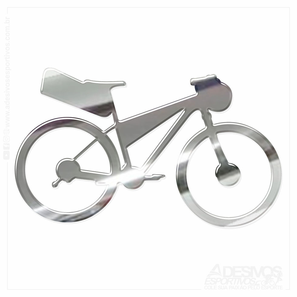 Miniatura: Adesivo Emblema Bikecamping MTB Gravel Cicloturismo Em Alto Relevo Resinado 3D