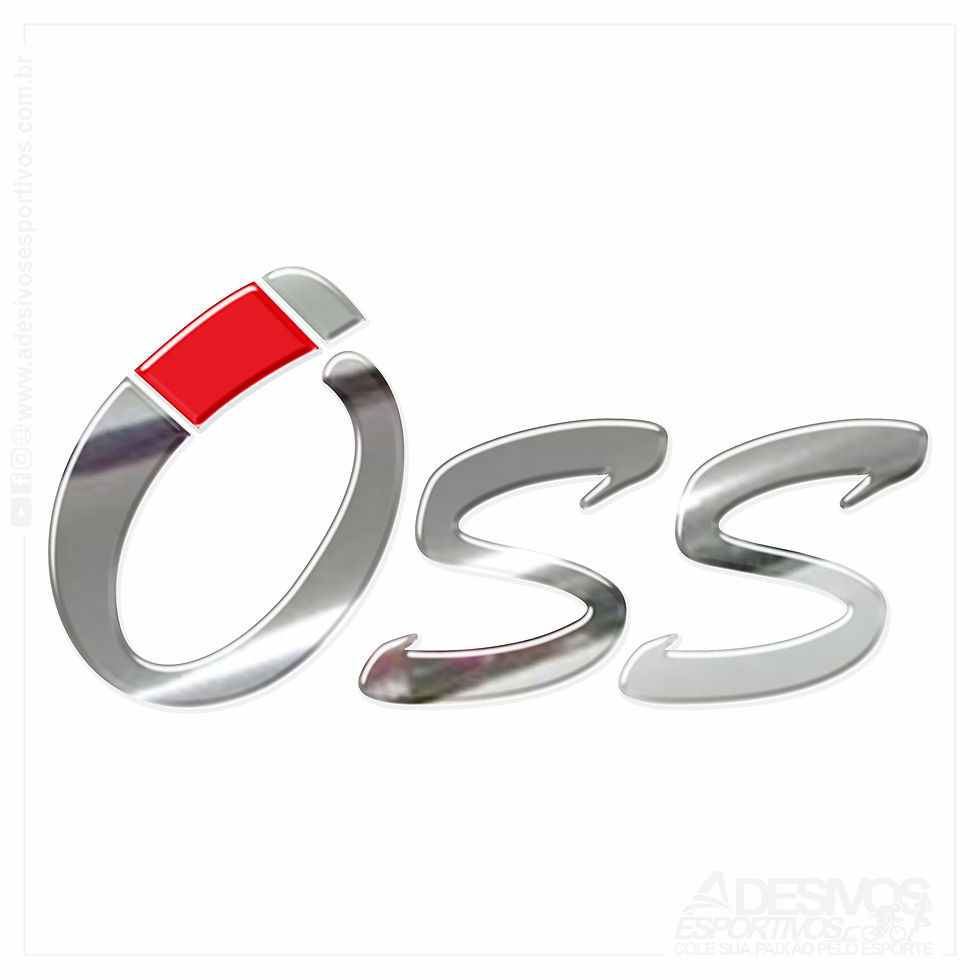 Miniatura: Adesivo Emblema Brazilian Jiu-Jitsu Dojo Bjj Oss Auto Relevo Resinado3D