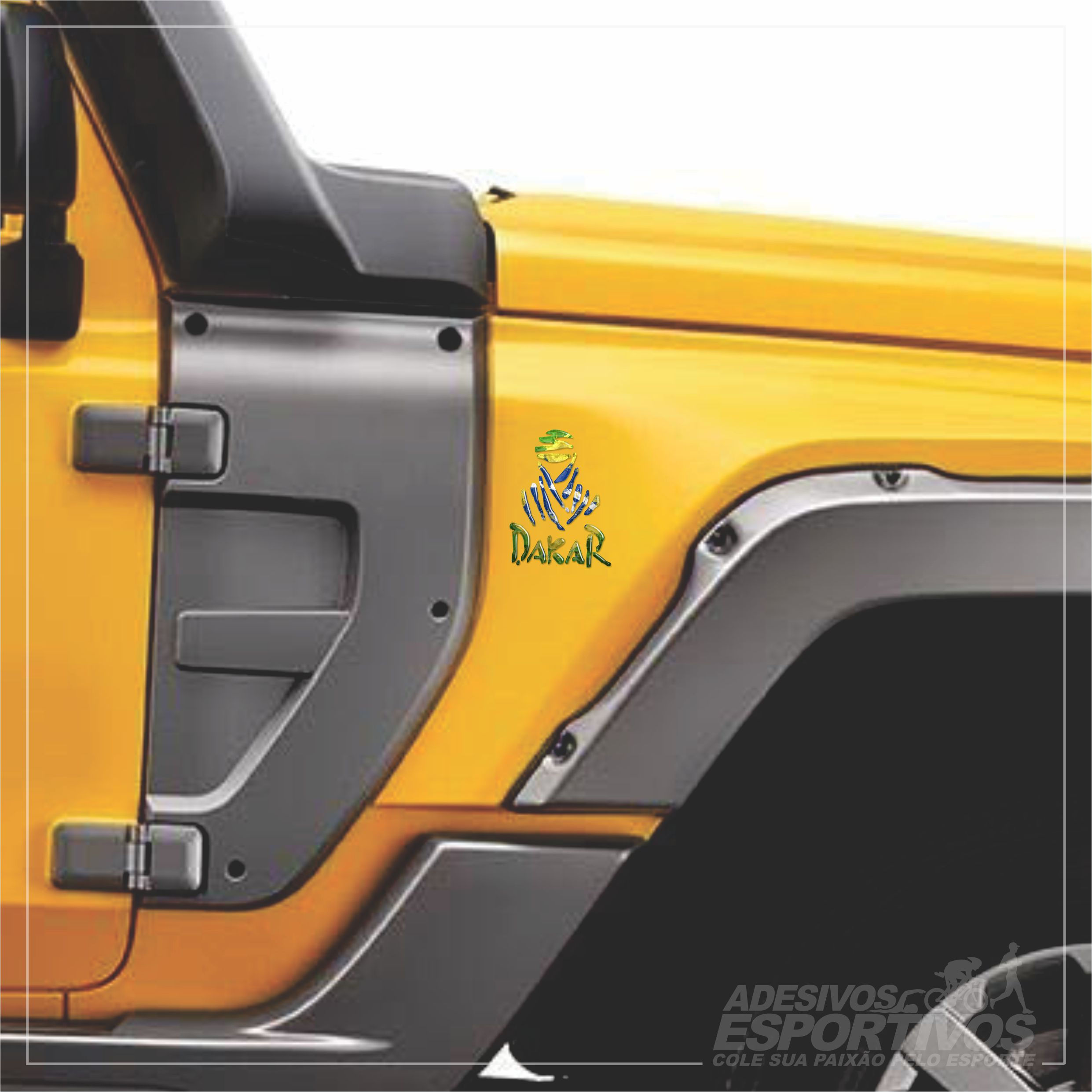 Adesivo Emblema Paris Dakar Brasil Off Road Resinado 3D