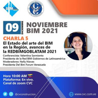 El Estado del arte del BIM en la Región, avances de la REDBIMGOBLATAM 2021. 09 de Dic 9.00 am VET