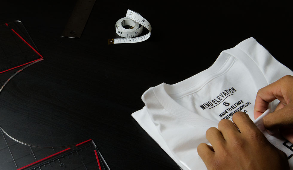 Mind Elevation shirt getting measrmentr and
