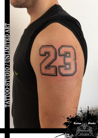 23 Tattoo / Zahl Tattoo