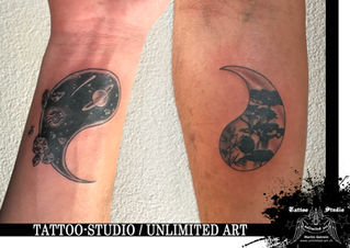 Freundschaftstattoo / Yin & Yang Tattoo / Friendship Tattoo